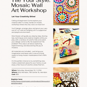 Tile Your Style: Mosaic Wall Art Workshop